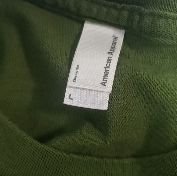 American Apparel Green T Shirt with Cupcake - Picture 3 of 4